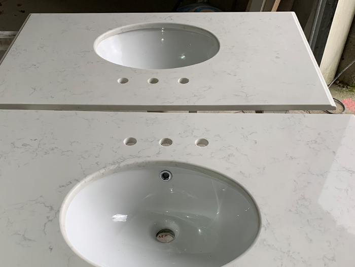 Bathroom granite, marble and quartz installation from Aviva Stone South East Ltd