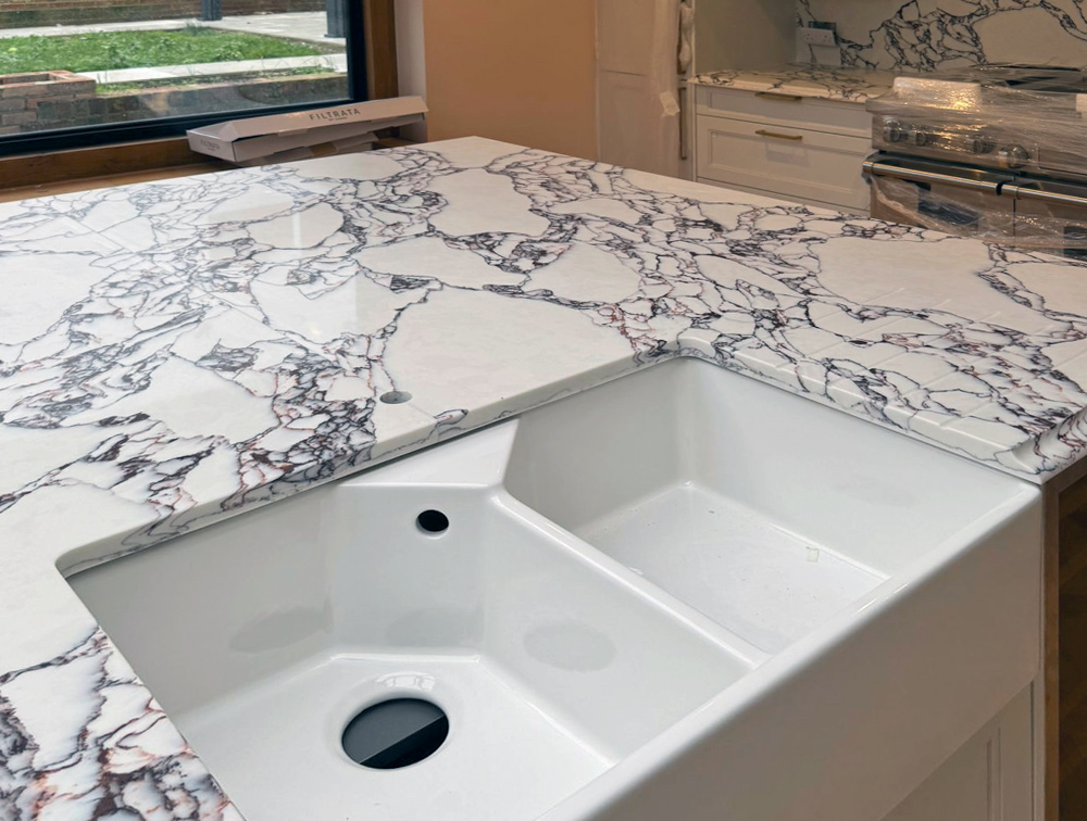 Aviva Stone Granite work surfaces and sink surrounds kitchens